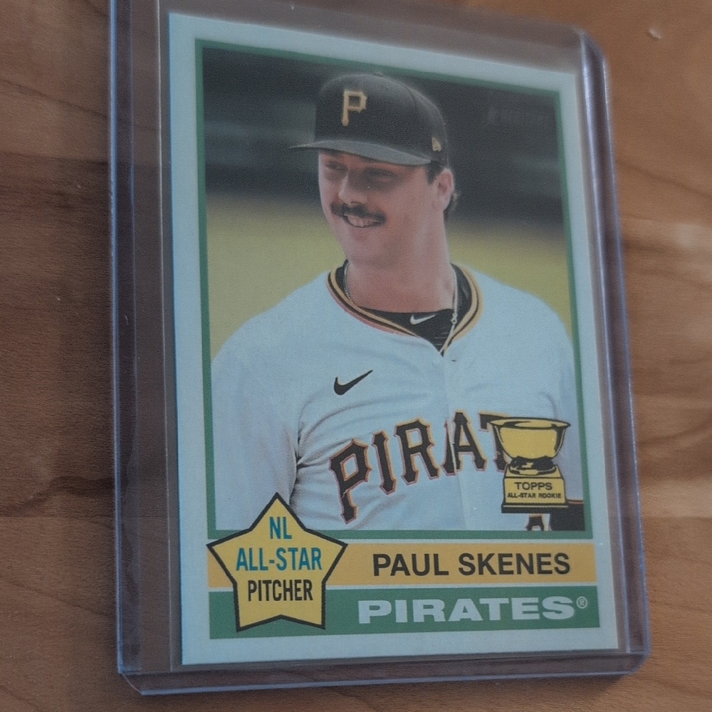 2025 Topps Heritage Paul Skenes All-Star Rookie Cup Card Pirates